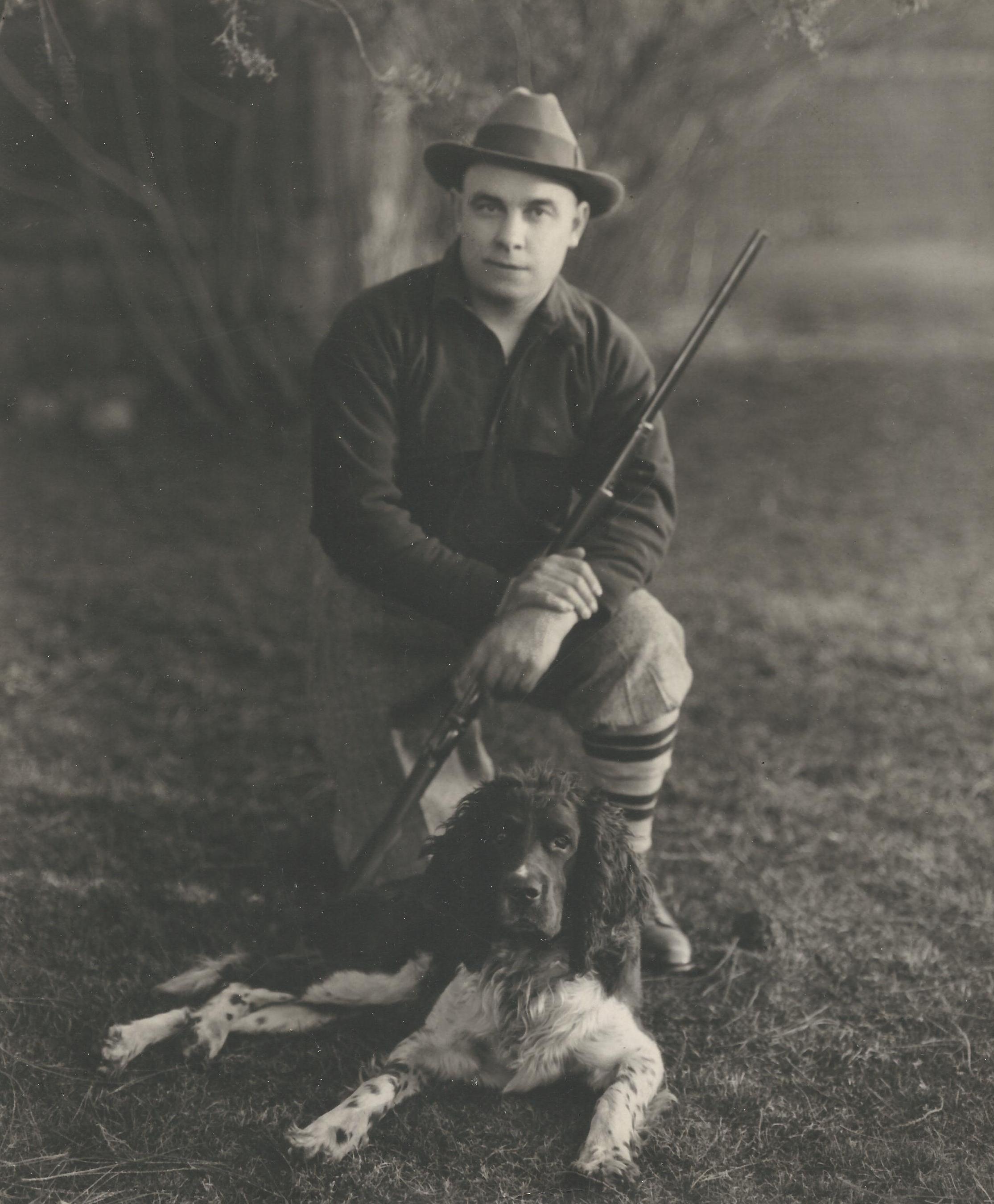 Clint with Gun and Dog